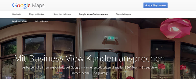 Neuer Name: Google Business View